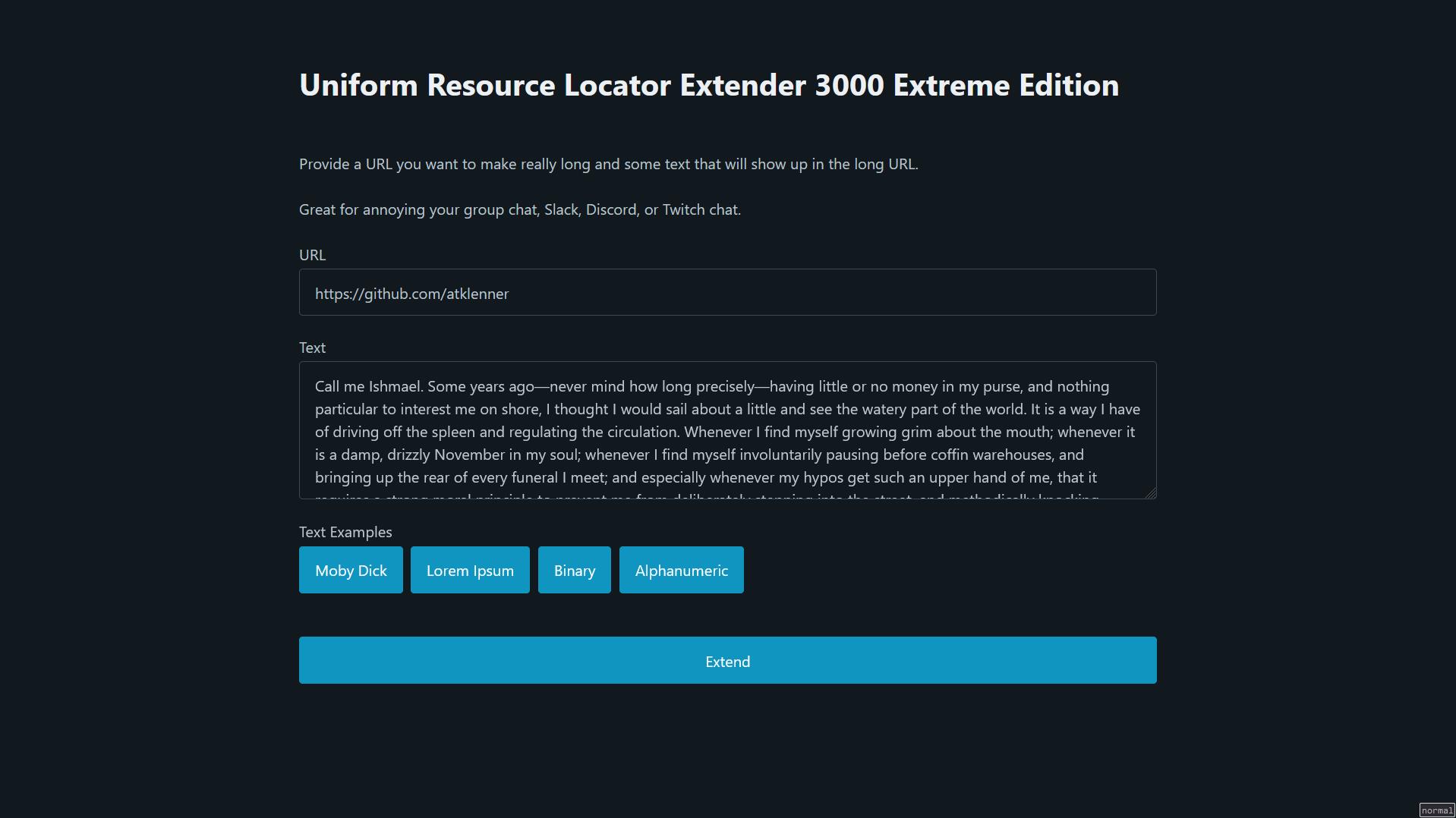 Screenshot of the Goodgames dashboard